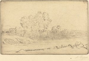 诺德克附近(Pres de Nordkerque) 作者 阿方斯·莱格罗斯（Alphonse Legros）