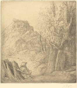 老村庄 Ville vieille。 作者 阿方斯·莱格罗斯（Alphonse Legros）