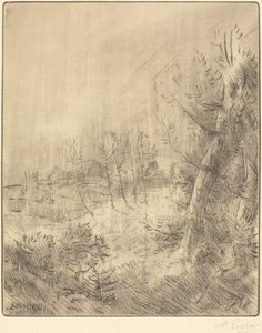 老村庄 Ville vieille。 作者 阿方斯·莱格罗斯（Alphonse Legros）