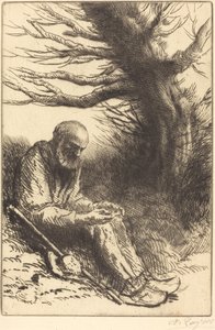 老人，老树 Vieil homme, vieil arbre.