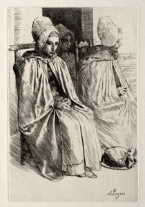 布洛涅附近的农妇 作者 阿方斯·莱格罗斯（Alphonse Legros）