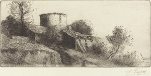鸽子塔 La tour aux pigeons. 作者 阿方斯·莱格罗斯（Alphonse Legros）