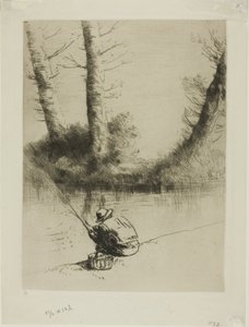 鱼竿渔夫 作者 阿方斯·莱格罗斯（Alphonse Legros）