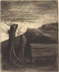 波拉德-威勒斯的 "小鸟"（Les saules tetards）。 作者 阿方斯·莱格罗斯（Alphonse Legros）