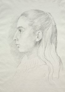 诺拉-E.小姐肖像莱格罗斯 作者 阿方斯·莱格罗斯（Alphonse Legros）