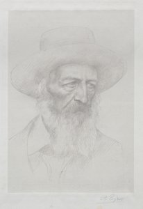 阿尔弗雷德-丁尼生肖像 作者 阿方斯·莱格罗斯（Alphonse Legros）