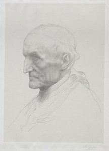 主教Manning第2个板材画象。 作者 阿方斯·莱格罗斯（Alphonse Legros）