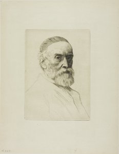 G. F. 沃茨肖像，R.A. 作者 阿方斯·莱格罗斯（Alphonse Legros）
