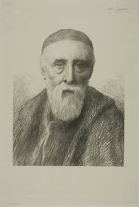 G.F.沃茨肖像，R.A.，第二版 作者 阿方斯·莱格罗斯（Alphonse Legros）