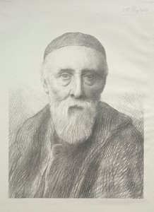 乔治・弗雷德里克・瓦特画象第2个板材。 作者 阿方斯·莱格罗斯（Alphonse Legros）