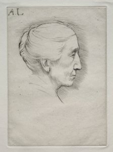艾米莉-休斯夫人肖像（第一版） 作者 阿方斯·莱格罗斯（Alphonse Legros）