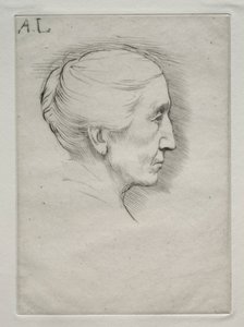 Mme的肖像。艾米莉·休斯（Emily Hughes）第1板。 作者 阿方斯·莱格罗斯（Alphonse Legros）
