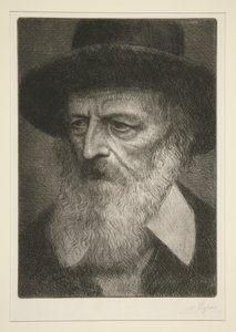 丁尼生肖像 作者 阿方斯·莱格罗斯（Alphonse Legros）