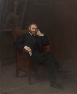 艺术家爱德华-马奈的肖像 1832-1883年，1863年。 作者 阿方斯·莱格罗斯（Alphonse Legros）