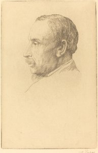 W. Cawthorne Unwin教授。 作者 阿方斯·莱格罗斯（Alphonse Legros）
