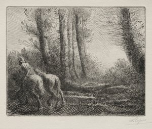 耕地归来 作者 阿方斯·莱格罗斯（Alphonse Legros）