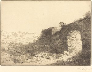 罗马废墟 罗马废墟。 作者 阿方斯·莱格罗斯（Alphonse Legros）