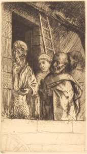 圣彼得和圣保罗在Bonhomme Misere的门口 作者 阿方斯·莱格罗斯（Alphonse Legros）