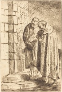 理查德先生门前的圣彼得和圣保罗 (St. Pierre et St. Paul a la porte de M. Richard) 作者 阿方斯·莱格罗斯（Alphonse Legros）