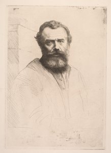 自画像（第三版） 作者 阿方斯·莱格罗斯（Alphonse Legros）