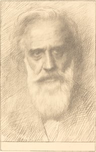 自画像。 作者 阿方斯·莱格罗斯（Alphonse Legros）
