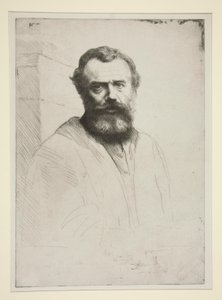 自画像 作者 阿方斯·莱格罗斯（Alphonse Legros）