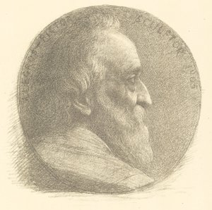 自画像，勋章，第1号，第9版，1905年。 作者 阿方斯·莱格罗斯（Alphonse Legros）