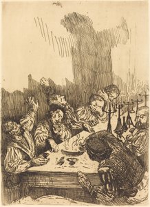 暗影迷踪。 作者 阿方斯·莱格罗斯（Alphonse Legros）