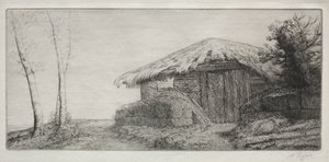 山上的羊圈（Bergerie sur le Coteau） 作者 阿方斯·莱格罗斯（Alphonse Legros）