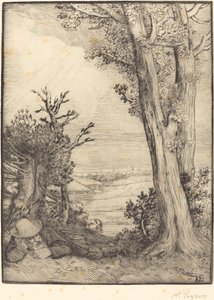 乡村的午睡 Sieste dans la capagne. 作者 阿方斯·莱格罗斯（Alphonse Legros）