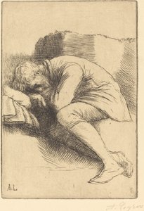 睡眠者(Un dormeur) 作者 阿方斯·莱格罗斯（Alphonse Legros）