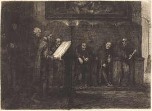 西班牙歌手 Les chantres espagnols, 1865. 作者 阿方斯·莱格罗斯（Alphonse Legros）