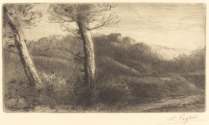 夕阳 作者 阿方斯·莱格罗斯（Alphonse Legros）