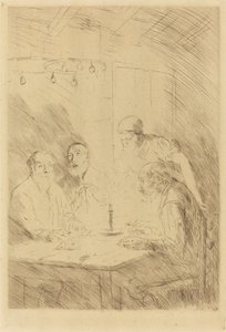穷人的晚餐 作者 阿方斯·莱格罗斯（Alphonse Legros）