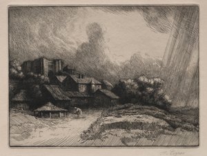 修道院农场 作者 阿方斯·莱格罗斯（Alphonse Legros）