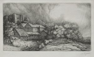 修道院农场La Ferme de labbaye。 作者 阿方斯·莱格罗斯（Alphonse Legros）