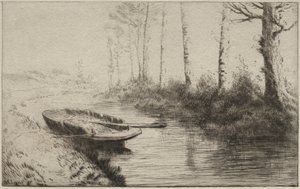 运河，早晨 作者 阿方斯·莱格罗斯（Alphonse Legros）