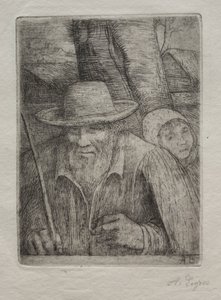 农民。 作者 阿方斯·莱格罗斯（Alphonse Legros）