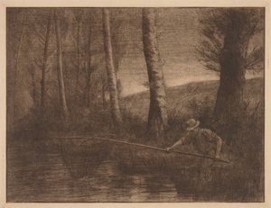 箍网中的鱼 作者 阿方斯·莱格罗斯（Alphonse Legros）