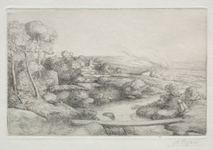 行人天桥门户。 作者 阿方斯·莱格罗斯（Alphonse Legros）