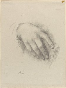 艺术家之女的手》。 作者 阿方斯·莱格罗斯（Alphonse Legros）