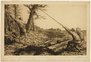 伐木工人队，第二板 作者 阿方斯·莱格罗斯（Alphonse Legros）