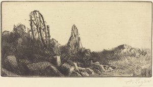 蒙特鲁日的旧赛马场 Les vielles carriers de Montrouge. 作者 阿方斯·莱格罗斯（Alphonse Legros）