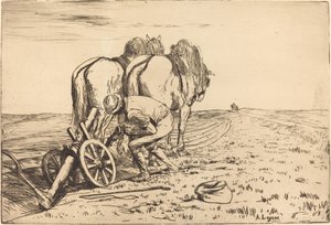 犁拉查尔。 作者 阿方斯·莱格罗斯（Alphonse Legros）