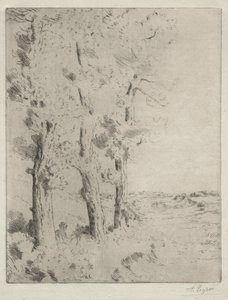 读者：树下的演讲c。 1882年。 作者 阿方斯·莱格罗斯（Alphonse Legros）