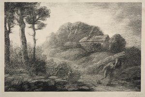 拾穗者归来（第二状态） 作者 阿方斯·莱格罗斯（Alphonse Legros）