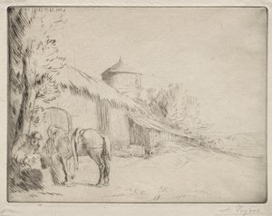 饮水处（第二盘） 作者 阿方斯·莱格罗斯（Alphonse Legros）