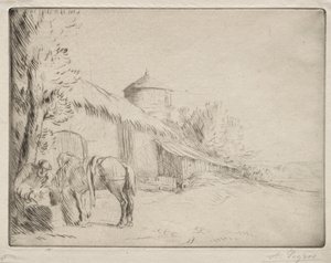 浇水处第二盘。 作者 阿方斯·莱格罗斯（Alphonse Legros）