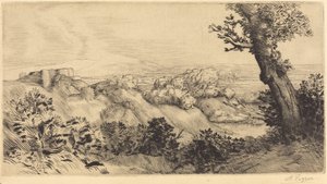 山顶 (Le haut de la colline) 作者 阿方斯·莱格罗斯（Alphonse Legros）