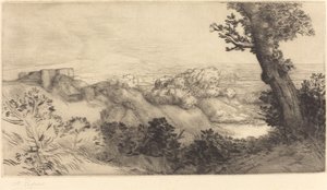 山之巅 Le haut de la colline. 作者 阿方斯·莱格罗斯（Alphonse Legros）